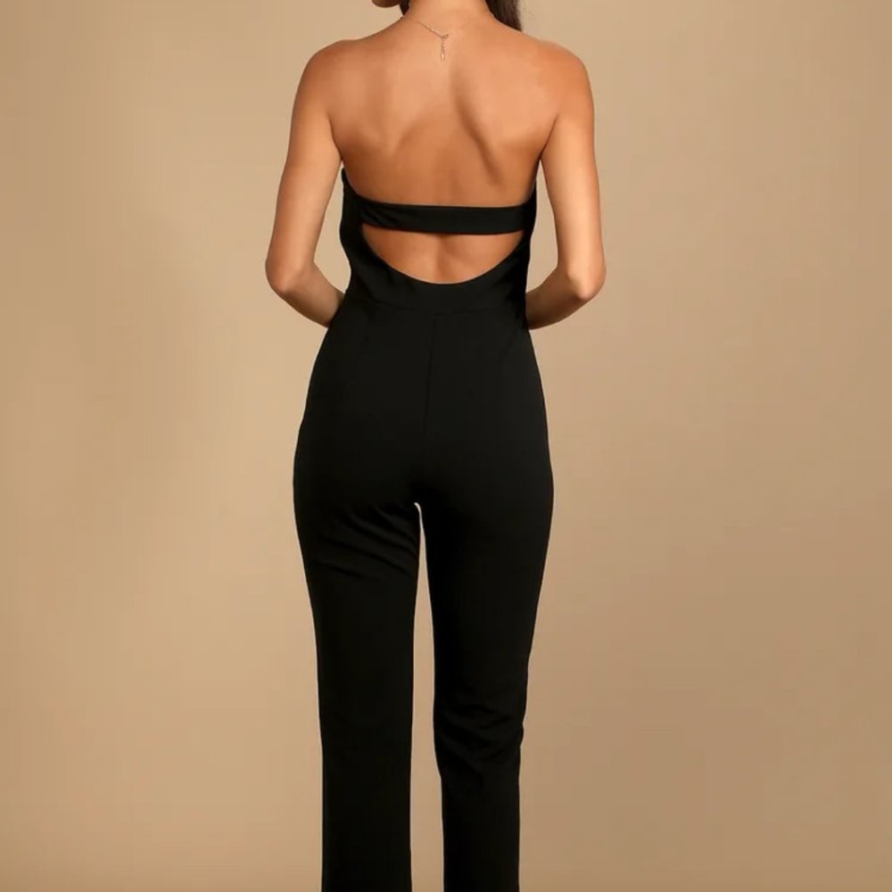 Strapless slim jumpsuit lulus